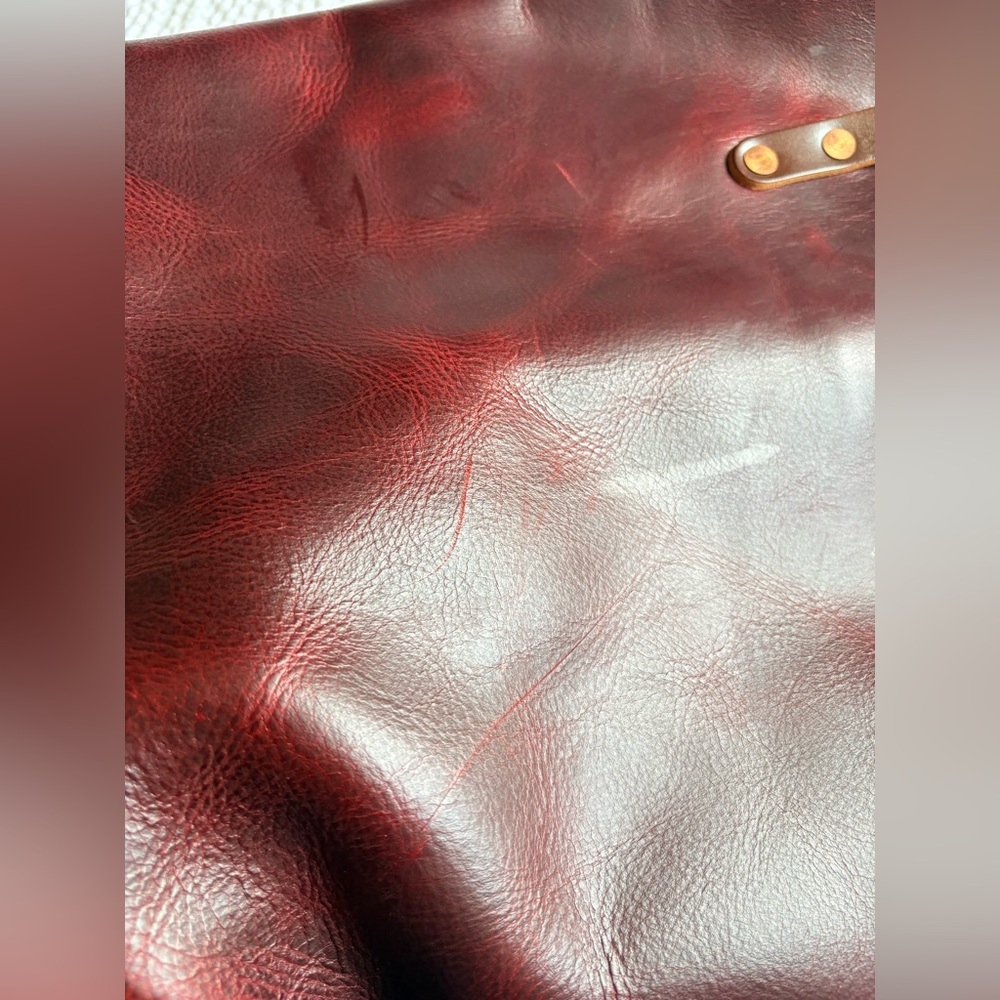 KMM & Co. Leather Tote - Oxblood - Picture 7 of 12